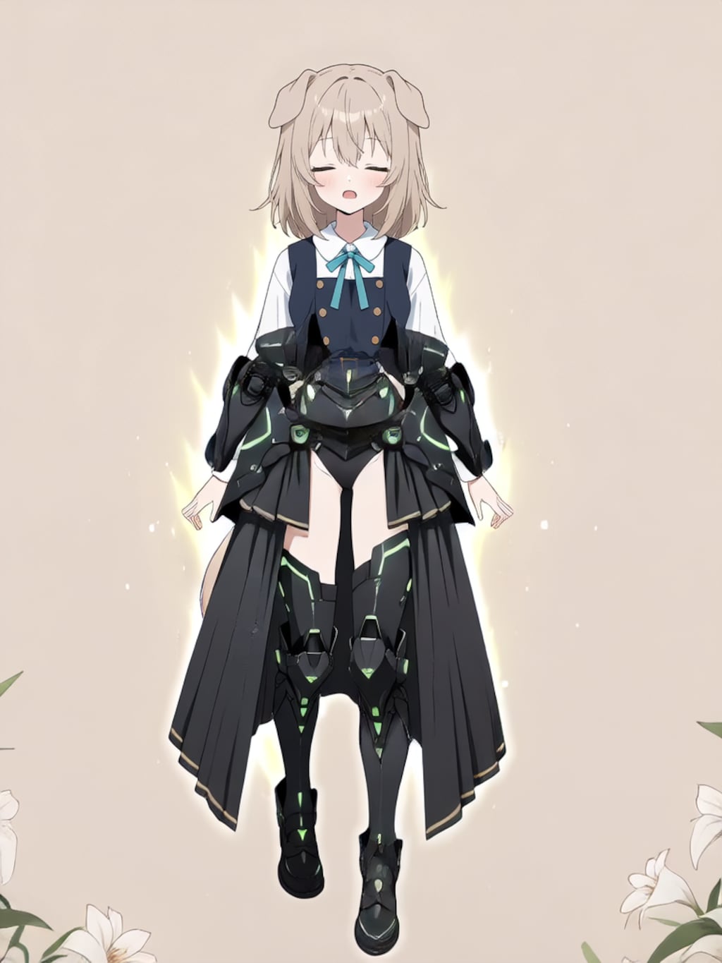 装着！けもぱわーど ぶらっく！【パラパライラスト】