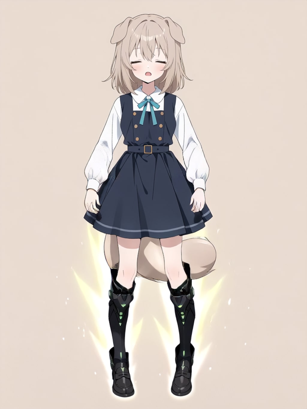 装着！けもぱわーど ぶらっく！【パラパライラスト】