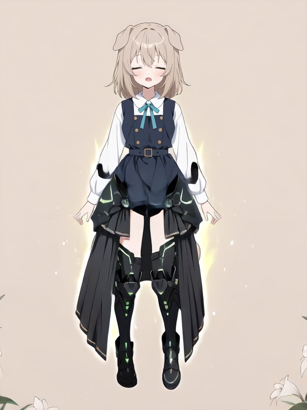 装着！けもぱわーど ぶらっく！【パラパライラスト】