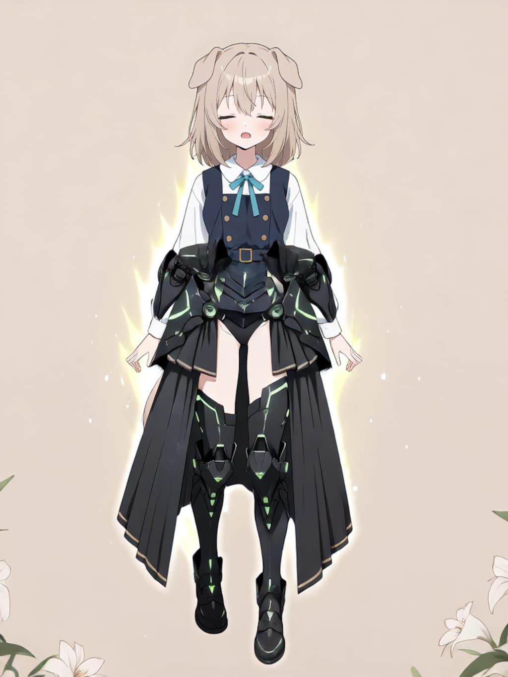 装着！けもぱわーど ぶらっく！【パラパライラスト】