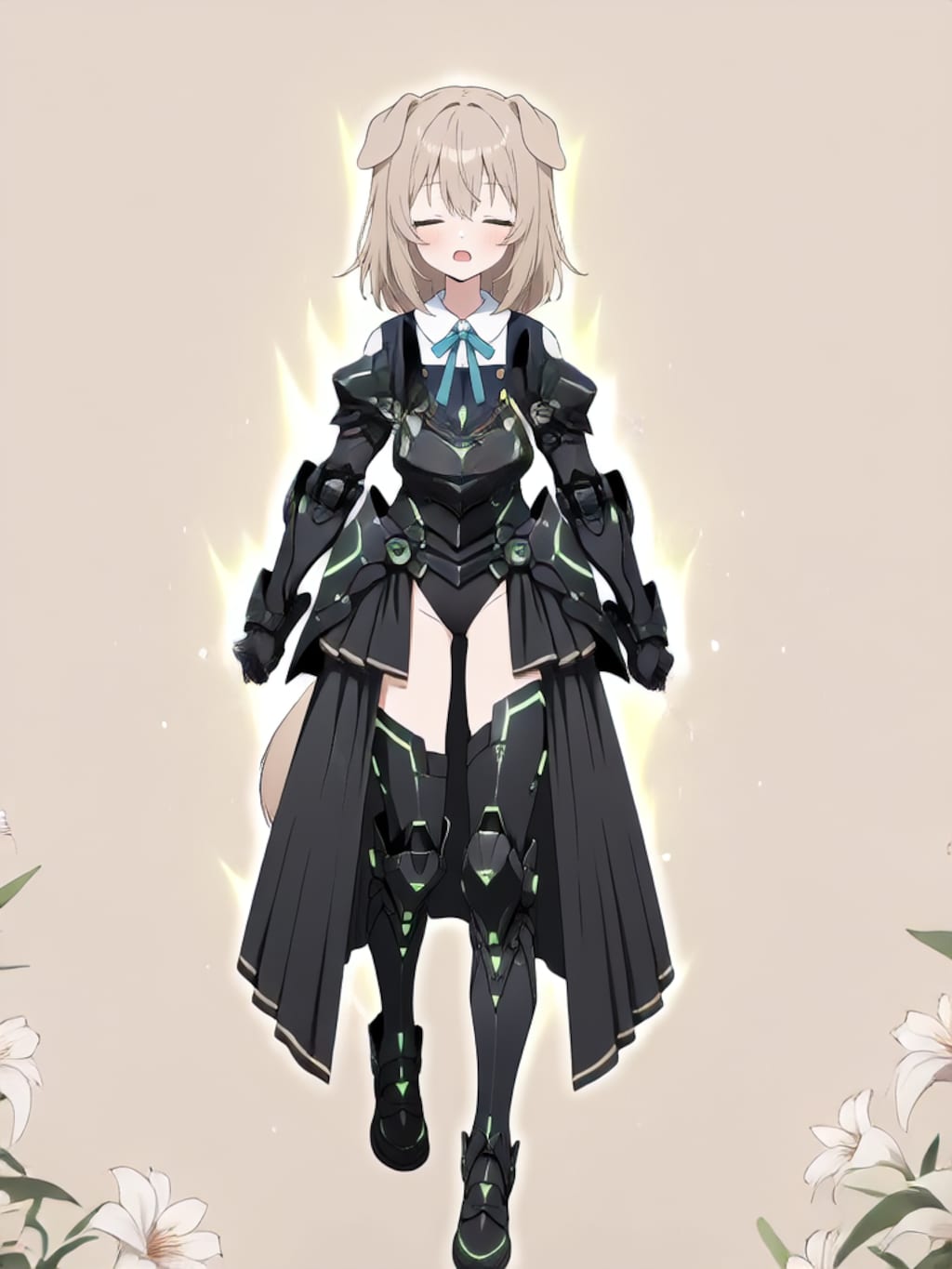 装着！けもぱわーど ぶらっく！【パラパライラスト】