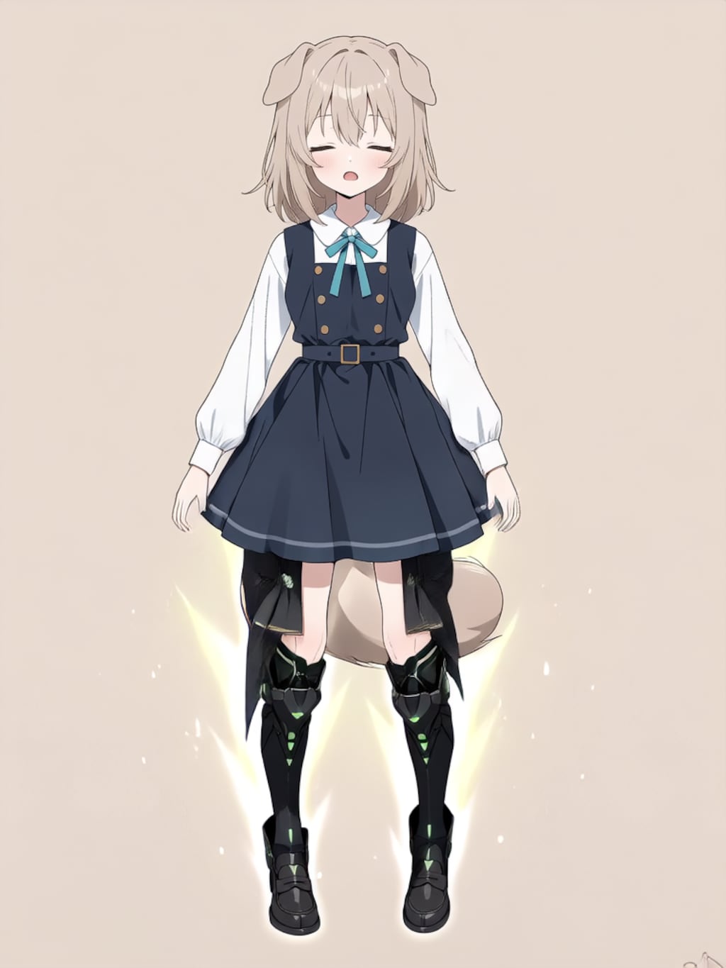 装着！けもぱわーど ぶらっく！【パラパライラスト】