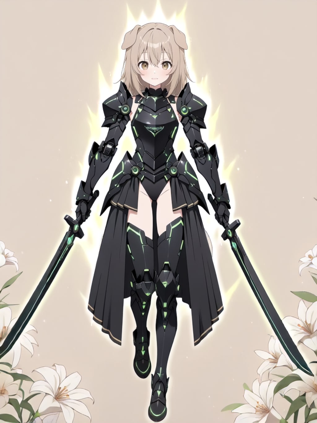 装着！けもぱわーど ぶらっく！【パラパライラスト】