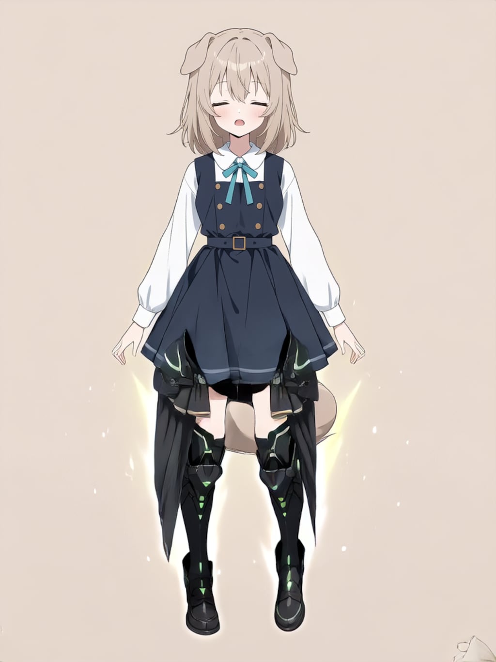 装着！けもぱわーど ぶらっく！【パラパライラスト】