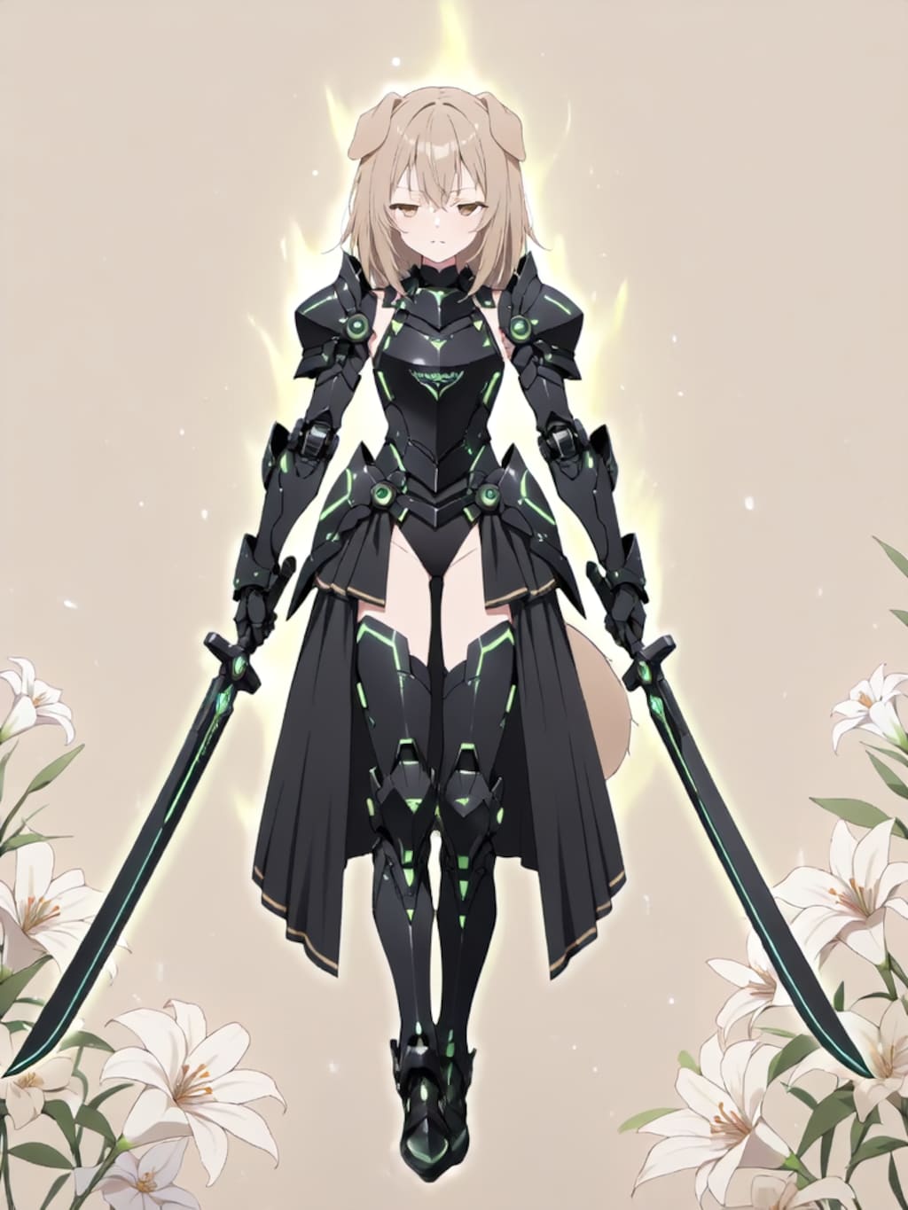 装着！けもぱわーど ぶらっく！【パラパライラスト】