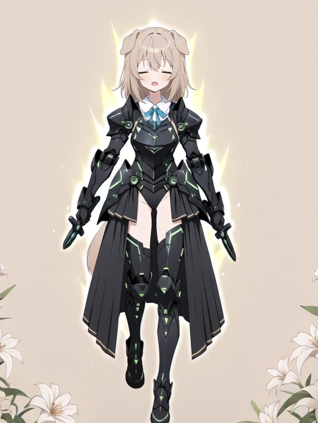 装着！けもぱわーど ぶらっく！【パラパライラスト】