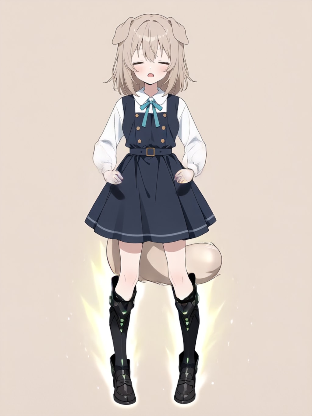 装着！けもぱわーど ぶらっく！【パラパライラスト】