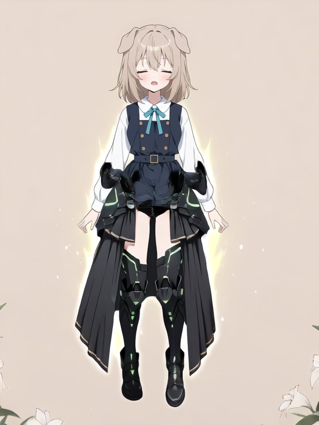 装着！けもぱわーど ぶらっく！【パラパライラスト】