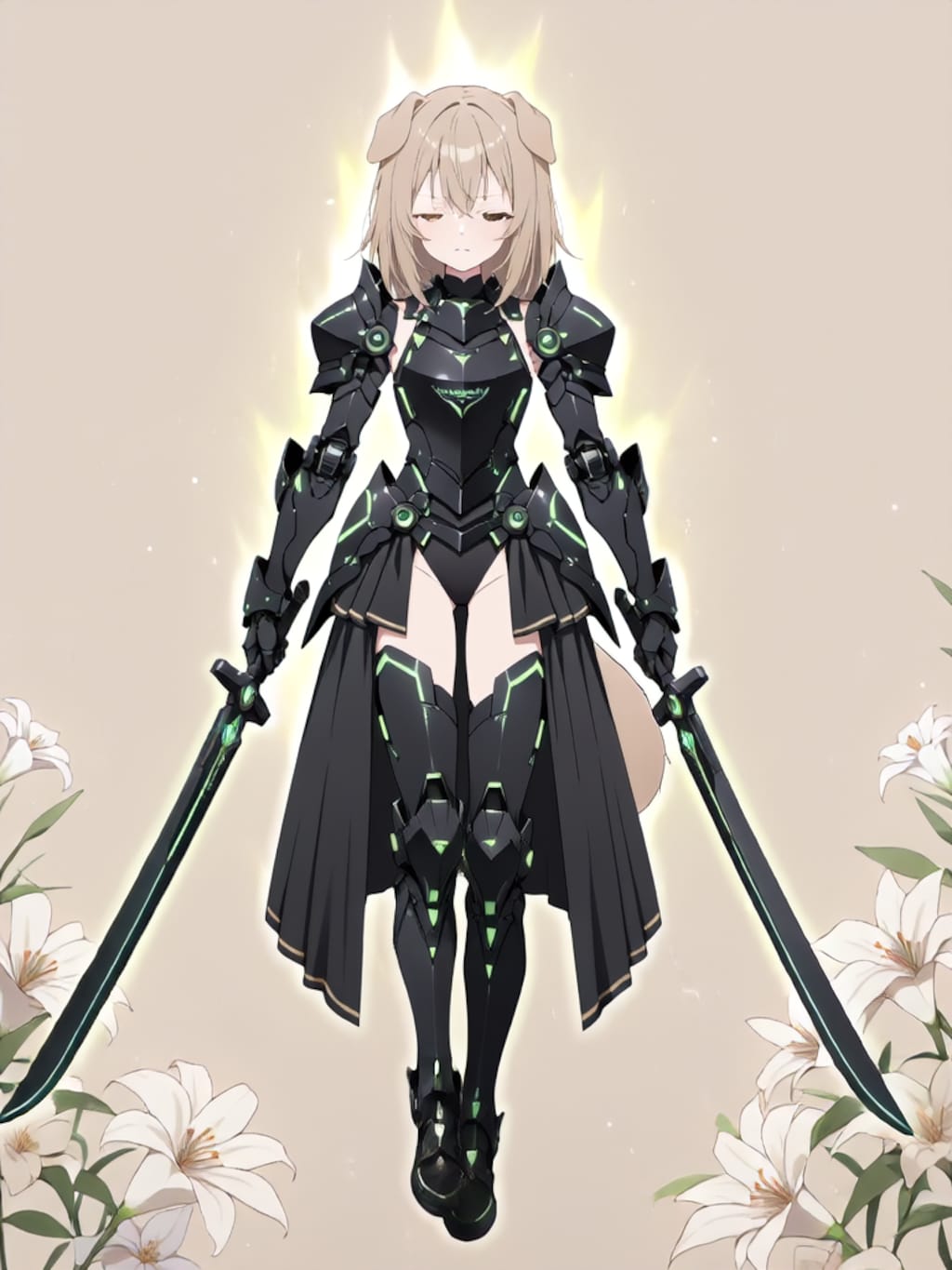 装着！けもぱわーど ぶらっく！【パラパライラスト】