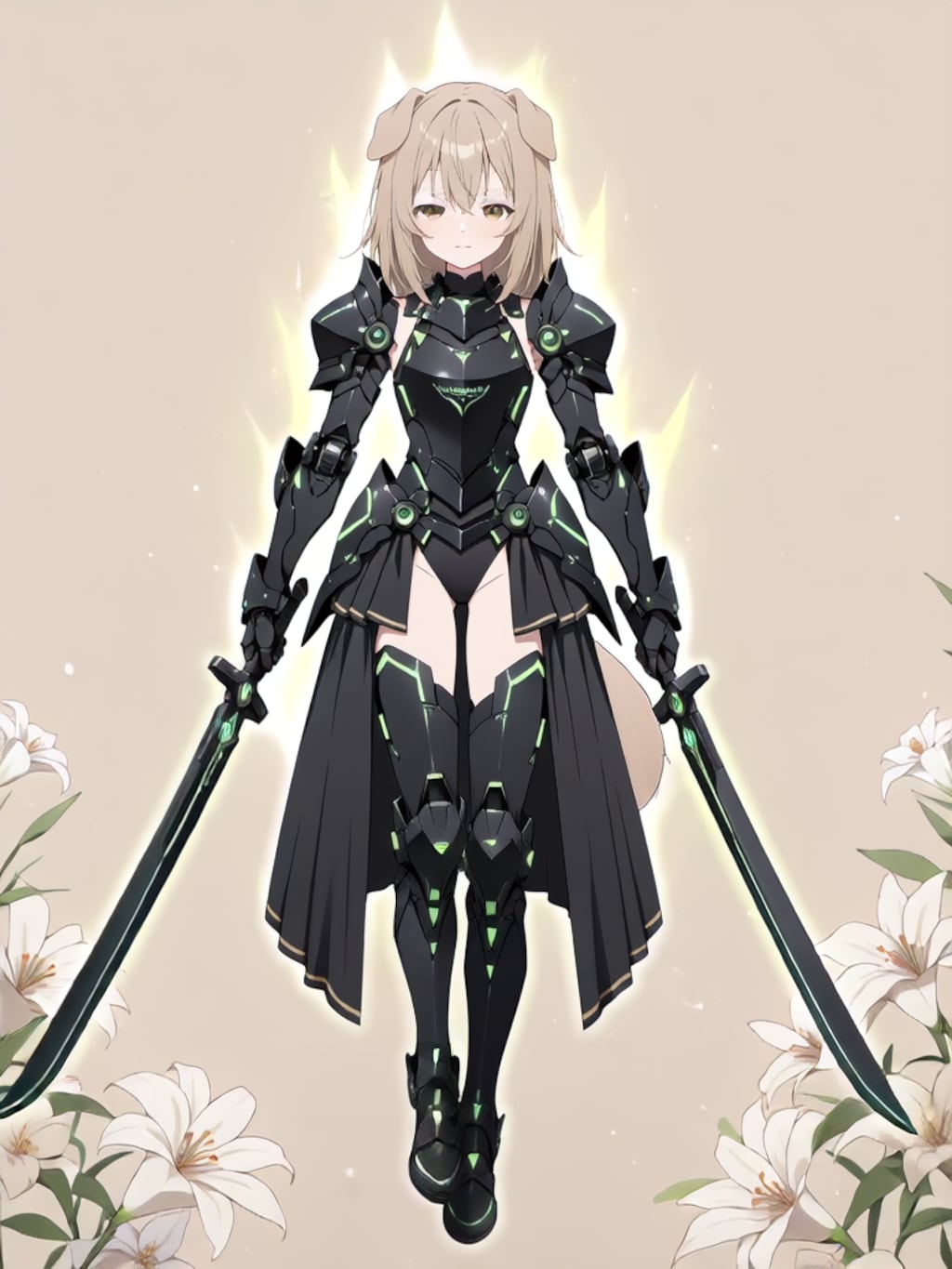 装着！けもぱわーど ぶらっく！【パラパライラスト】