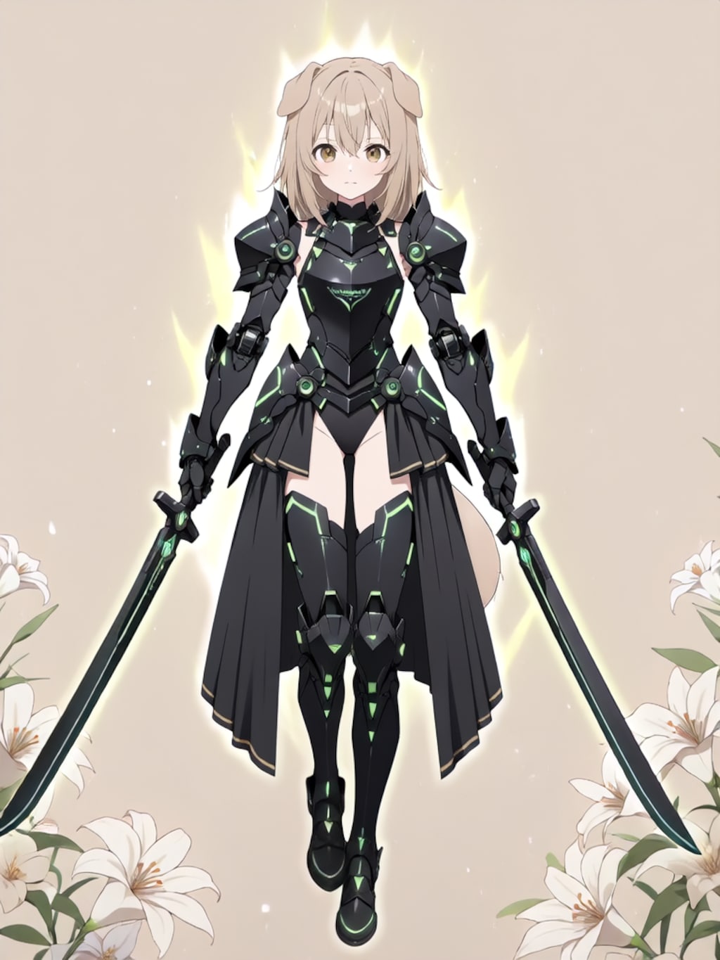 装着！けもぱわーど ぶらっく！【パラパライラスト】