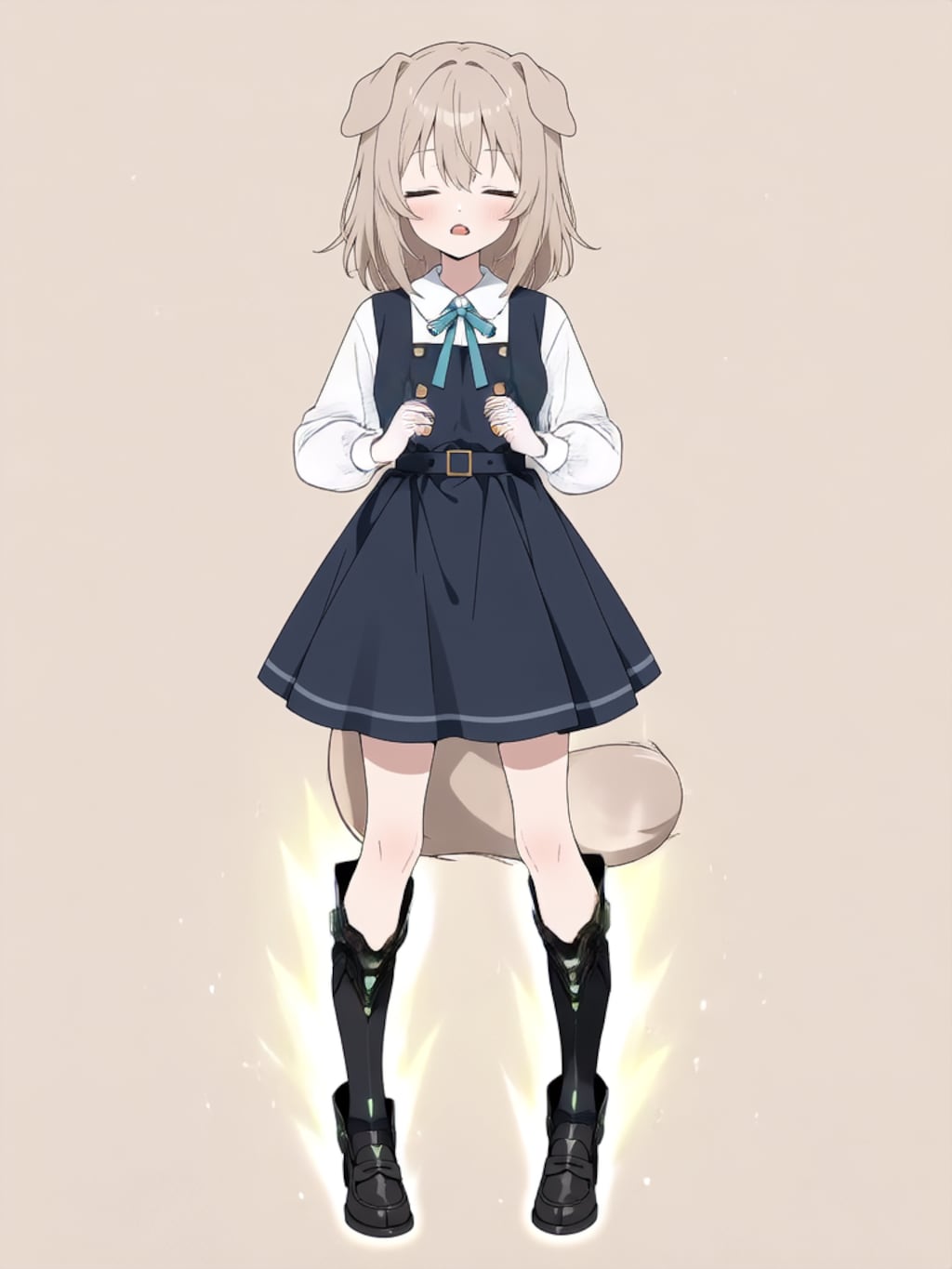 装着！けもぱわーど ぶらっく！【パラパライラスト】