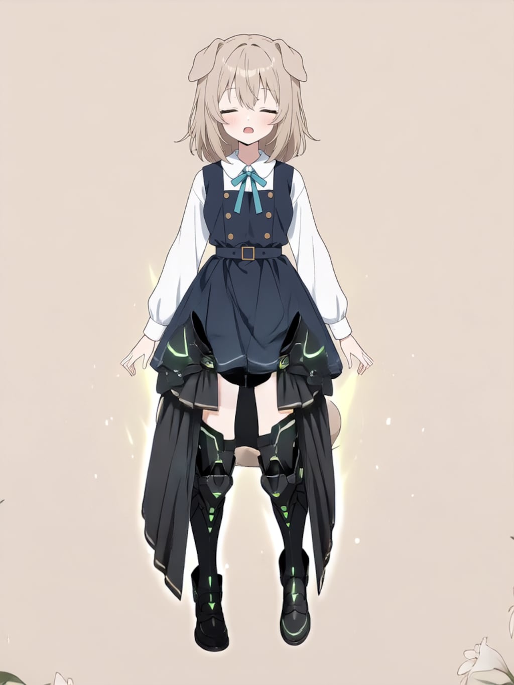 装着！けもぱわーど ぶらっく！【パラパライラスト】