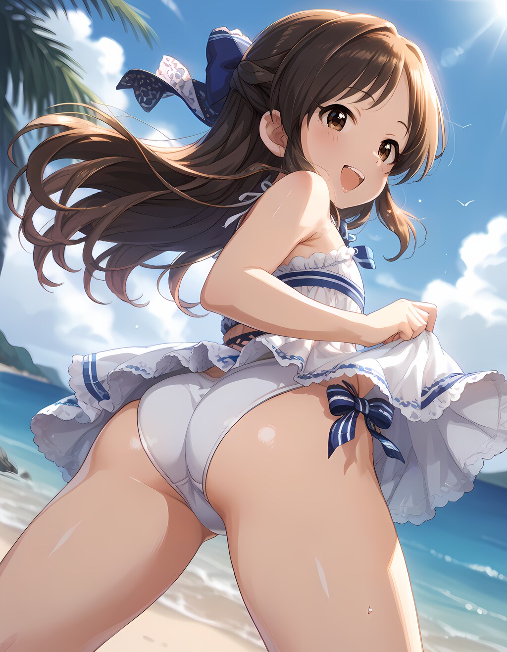 橘ありすグラビア撮影中【裏】