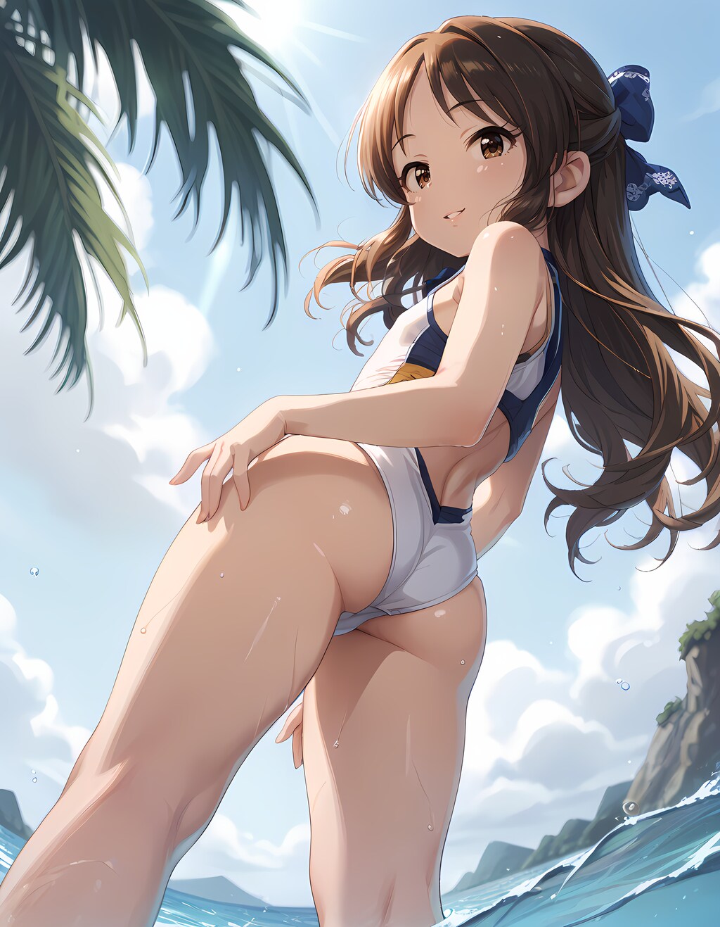 橘ありすグラビア撮影中【裏】