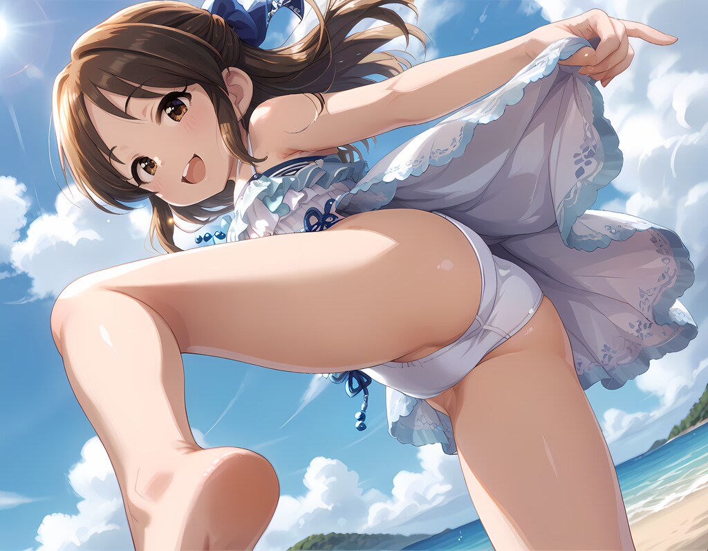 橘ありすグラビア撮影中【裏】