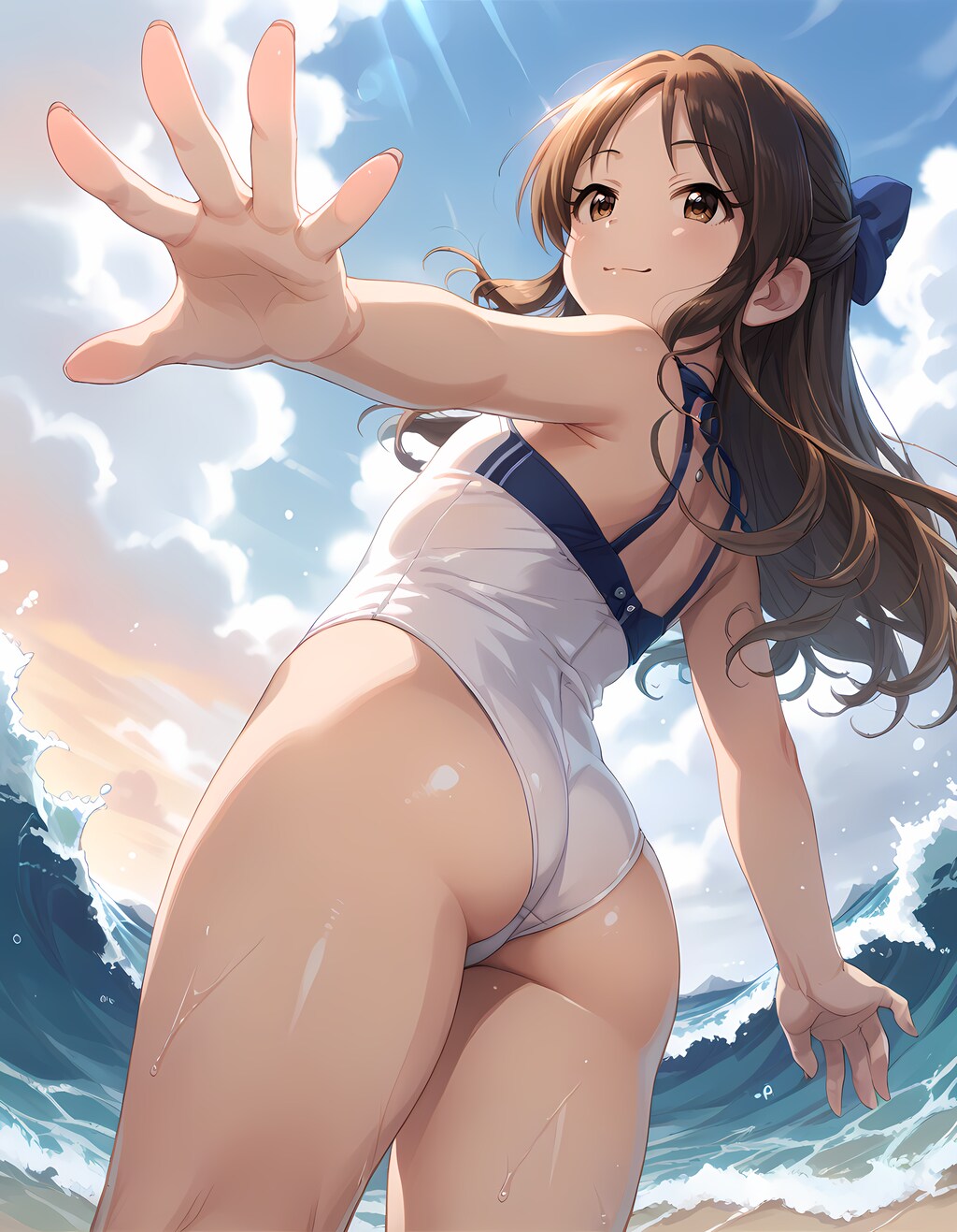 橘ありすグラビア撮影中【裏】