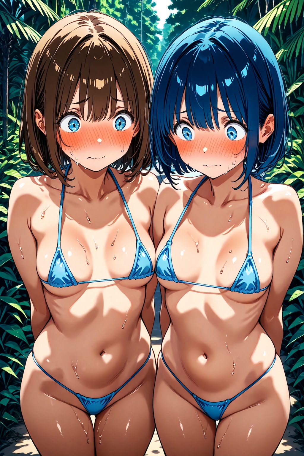 彼女に布の少ない水着を渡してみた(14)