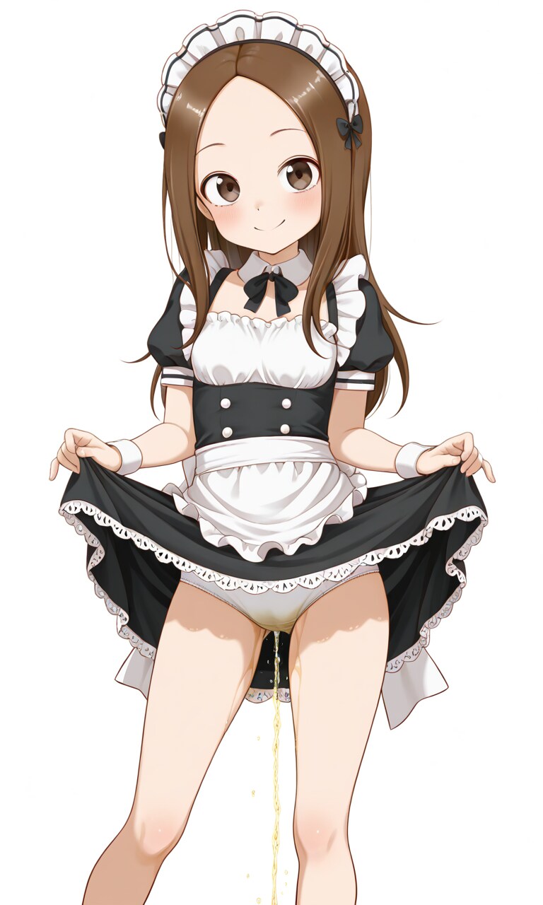 メイド服で漏らす「高〇さん」