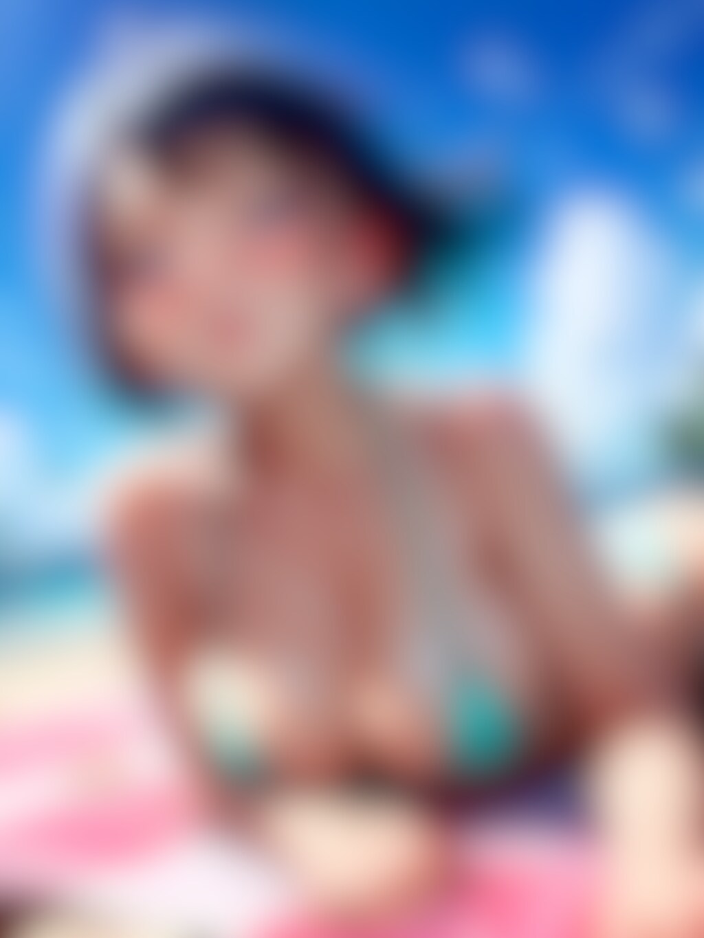 40枚❤️海辺でビキニ③❤️うつ伏せshot 40人40色 #15