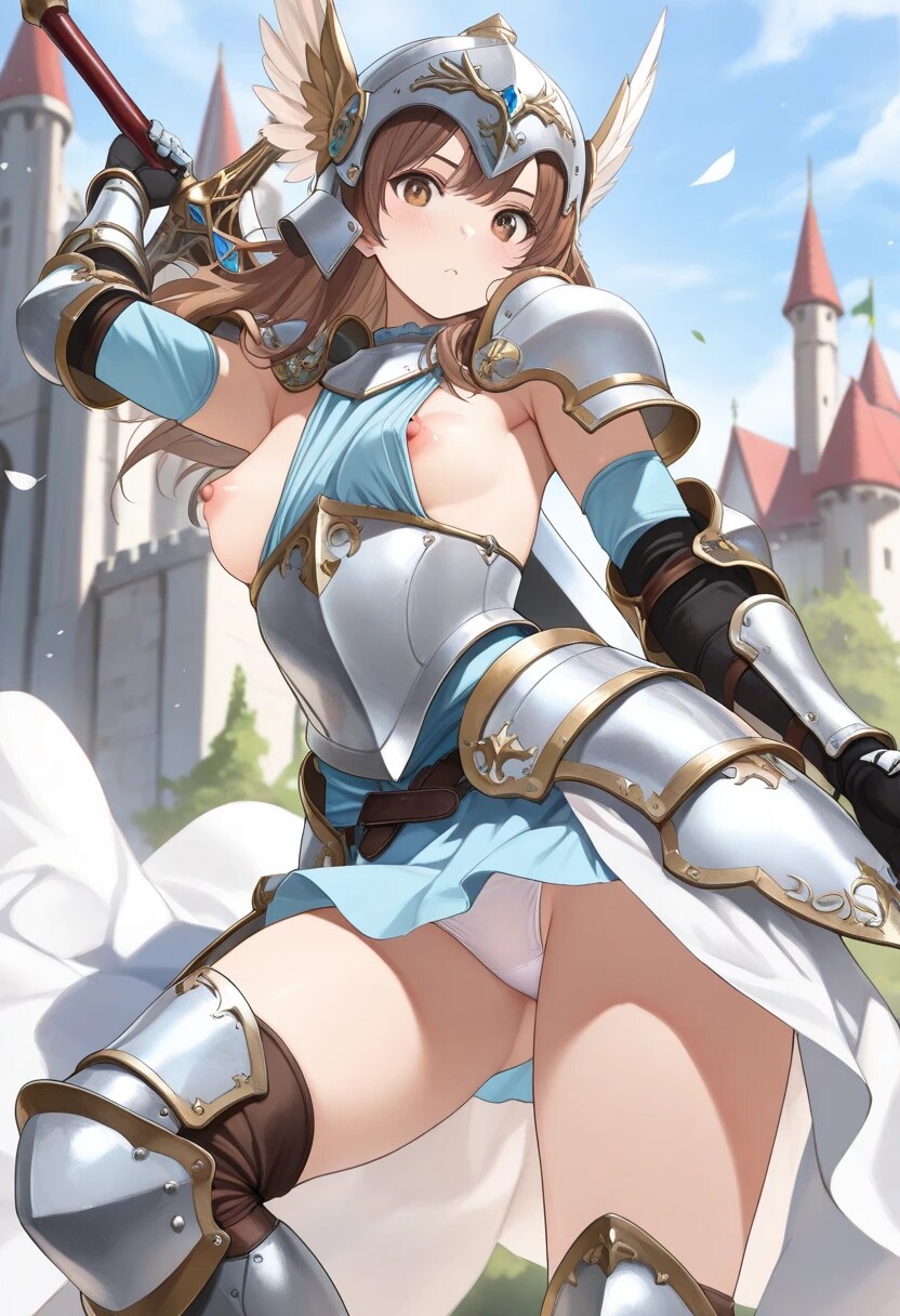 37枚:女戦士のポロリ