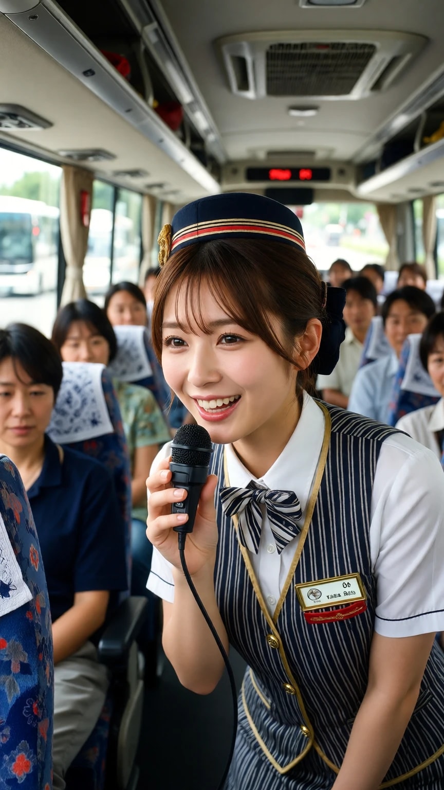 バスガイドのお姉さん