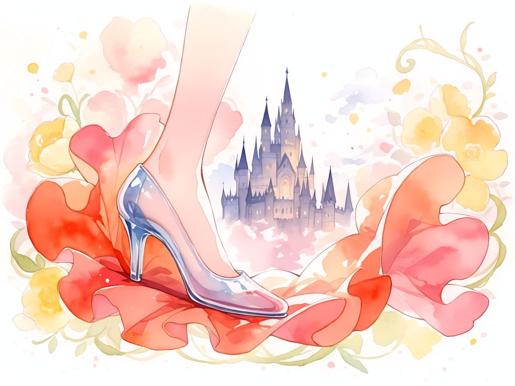 シンデレラをイメージしたイラスト