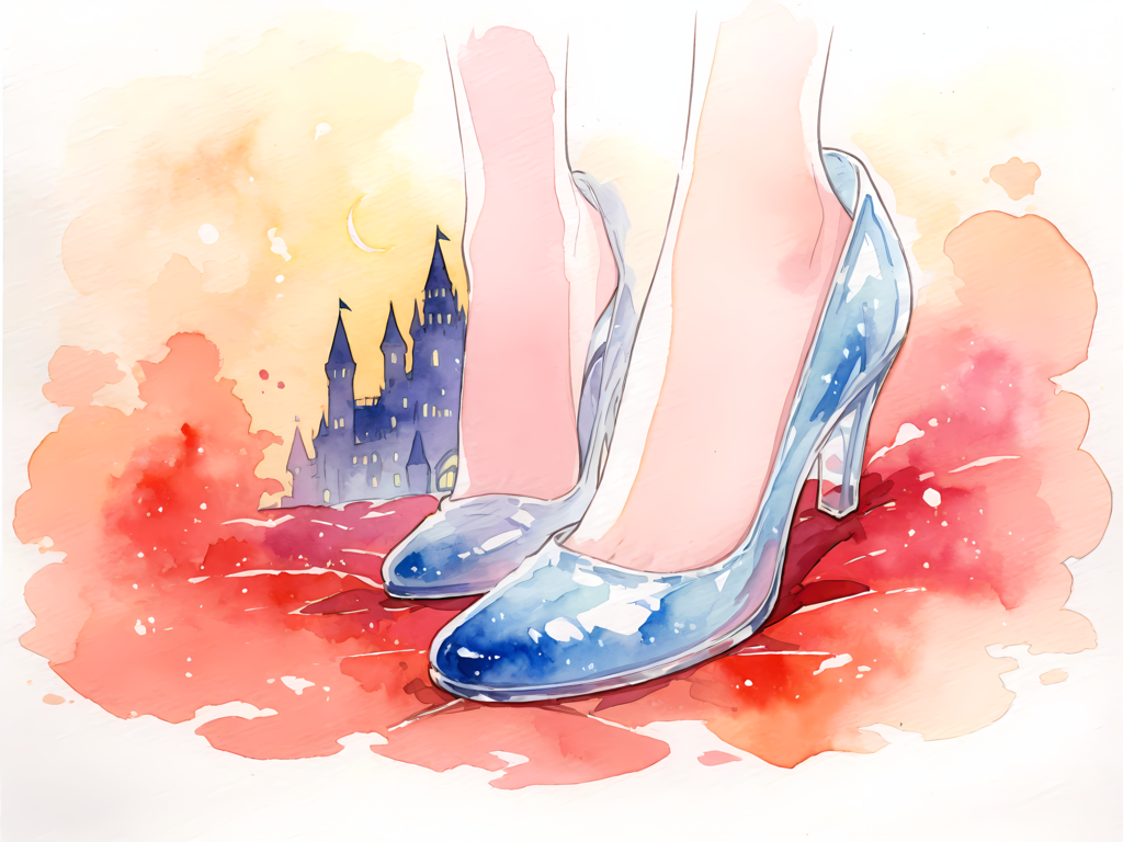 シンデレラをイメージしたイラスト