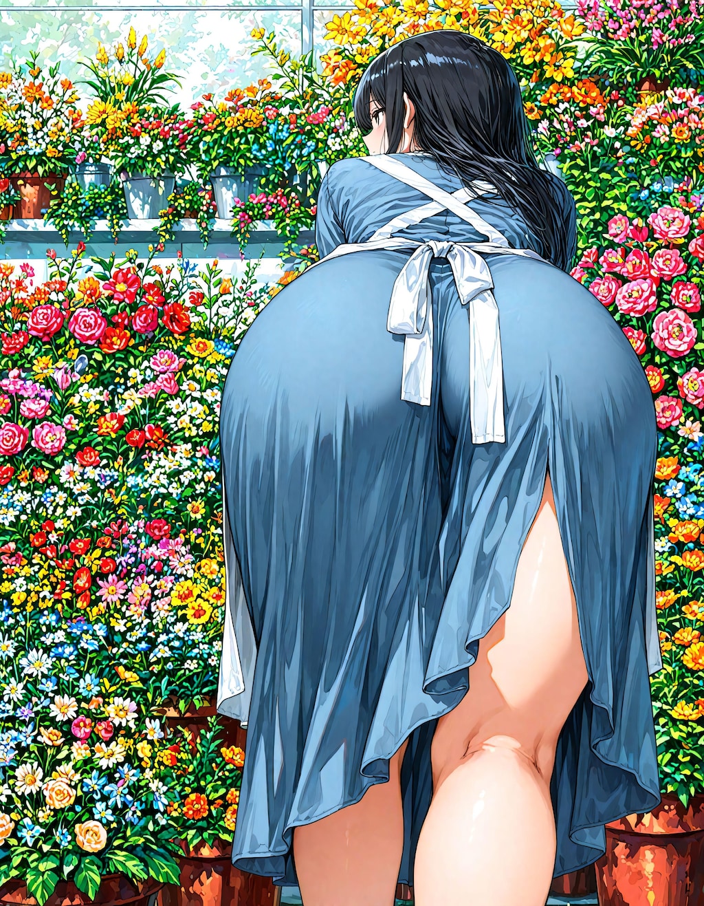 お尻とお花とか