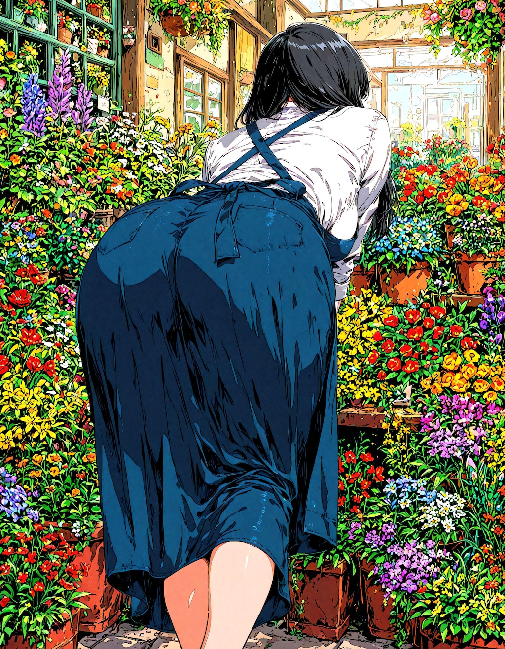 お尻とお花とか