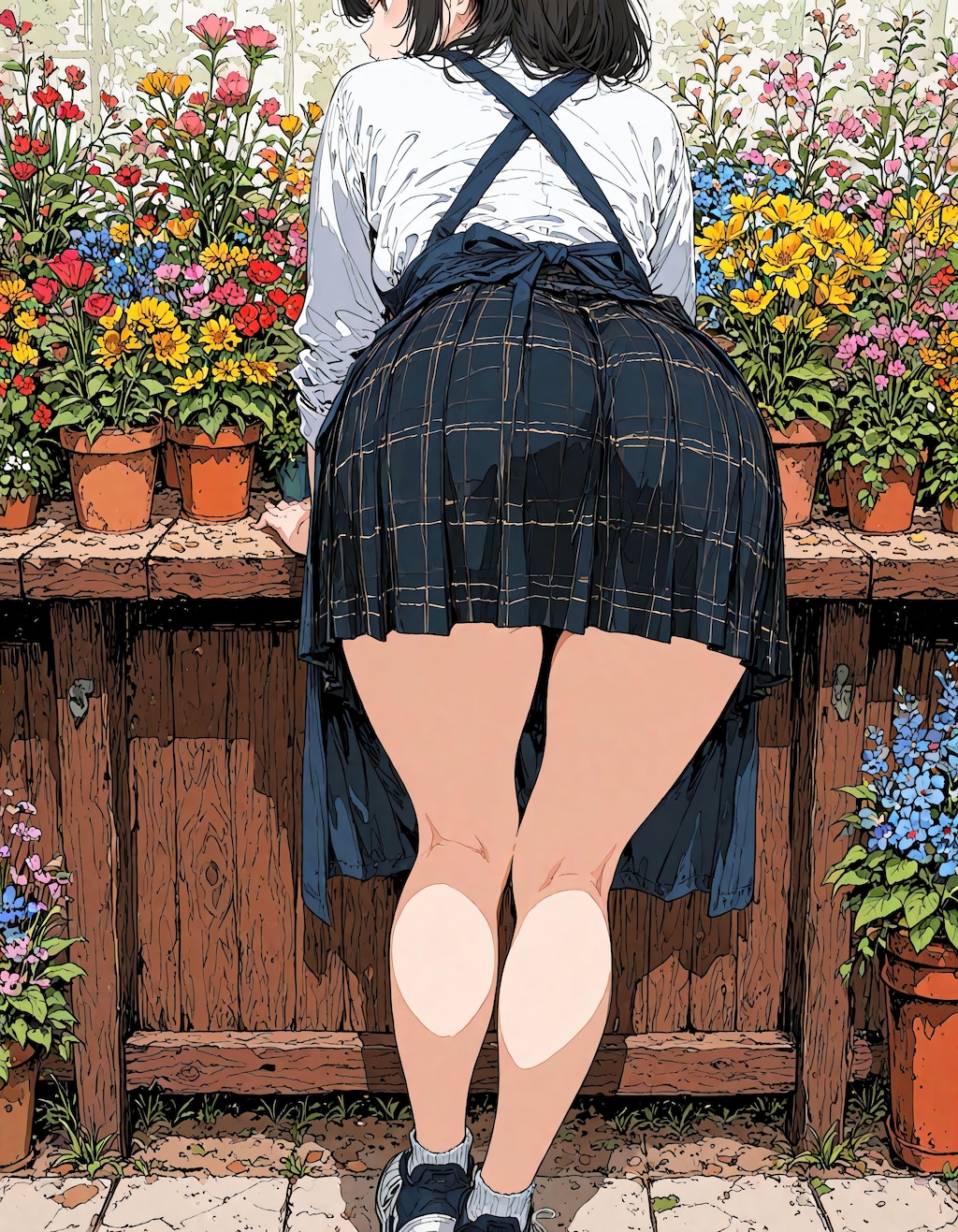 お尻とお花とか