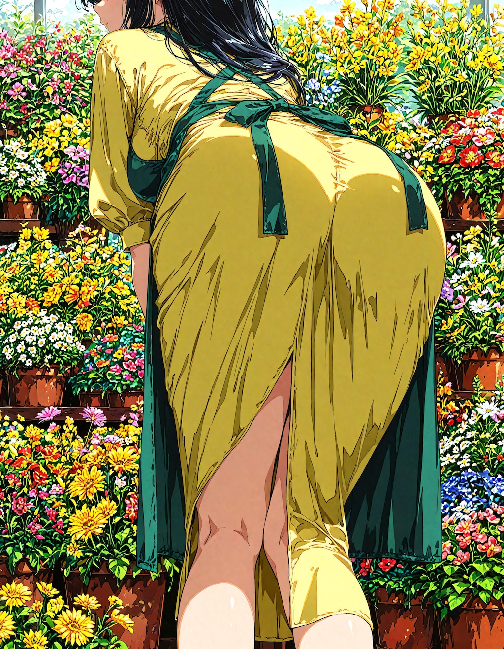 お尻とお花とか