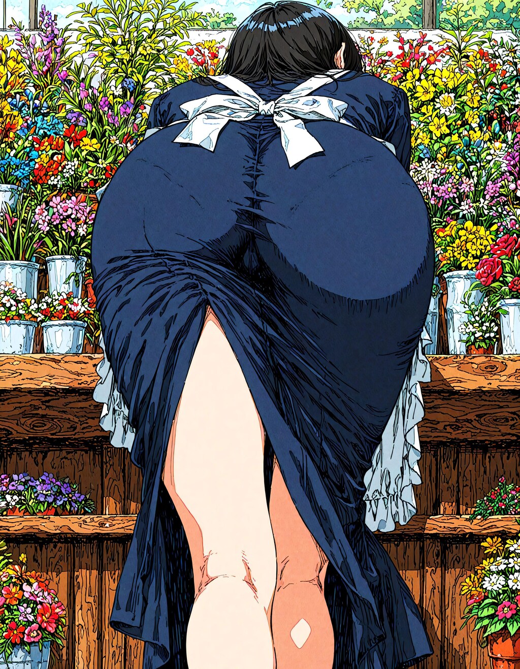 お尻とお花とか