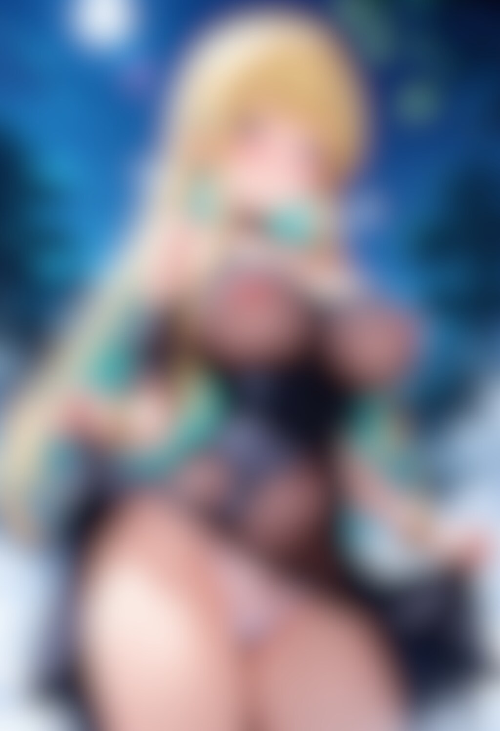 透けゴシックドレスの女