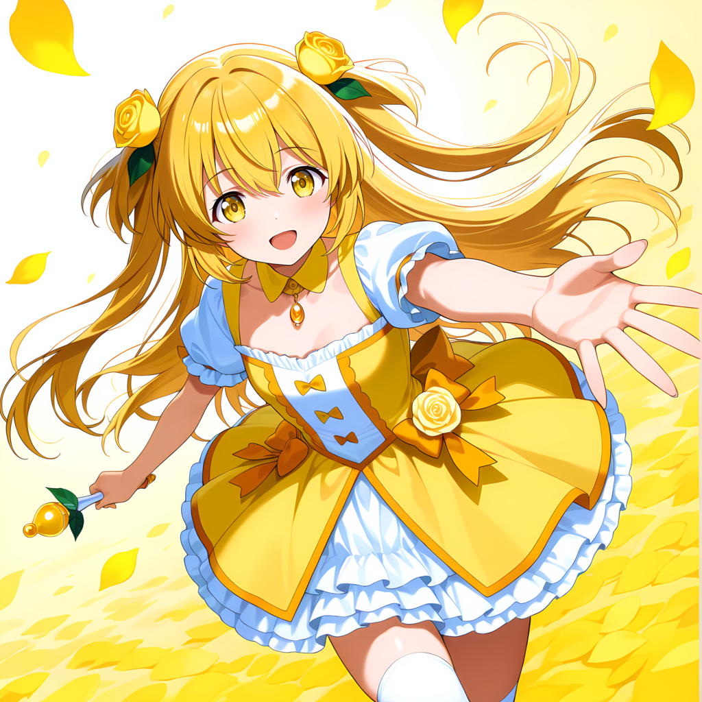 黄色の魔法少女 別イラスト