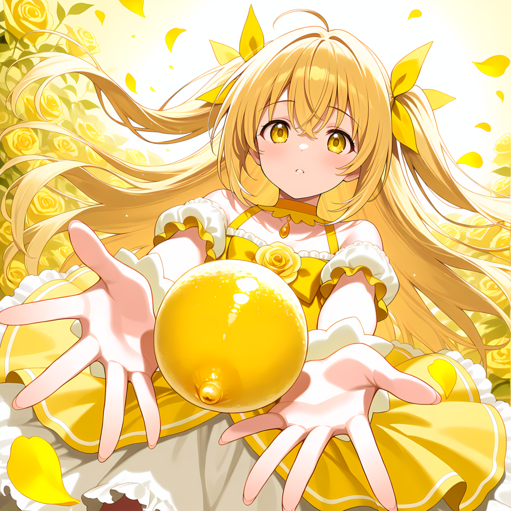 黄色の魔法少女 別イラスト