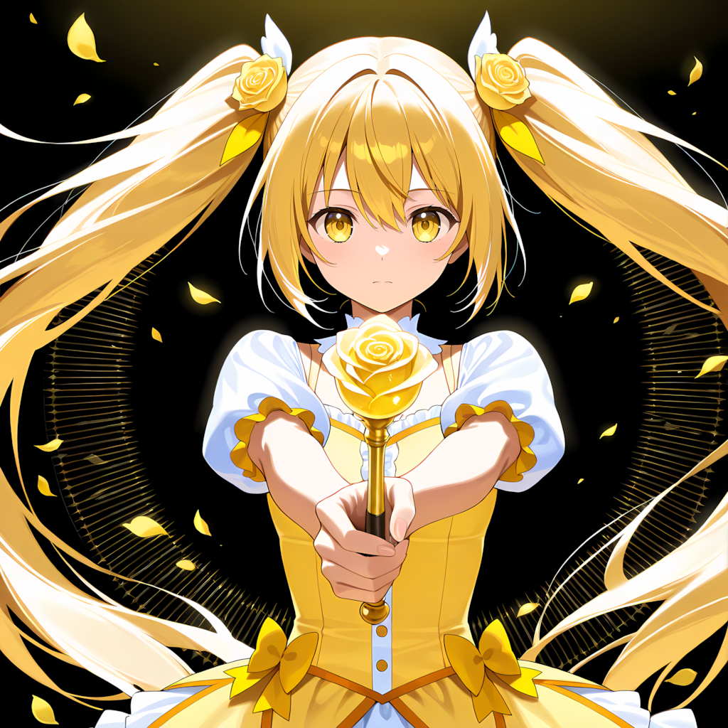 黄色の魔法少女 別イラスト