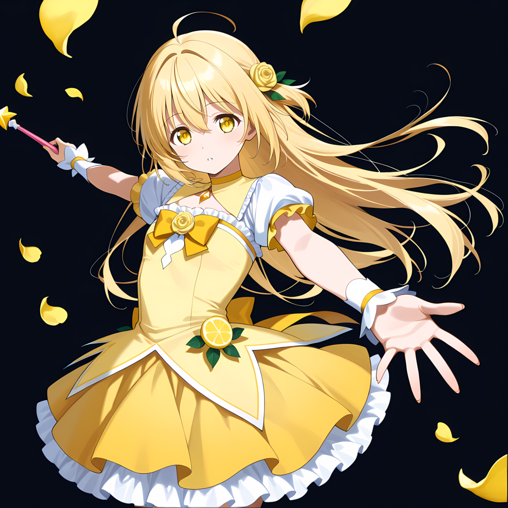 黄色の魔法少女 別イラスト