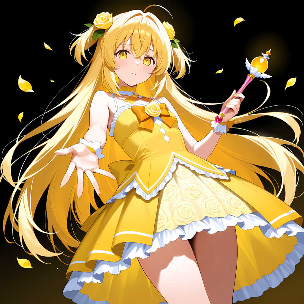 黄色の魔法少女 別イラスト