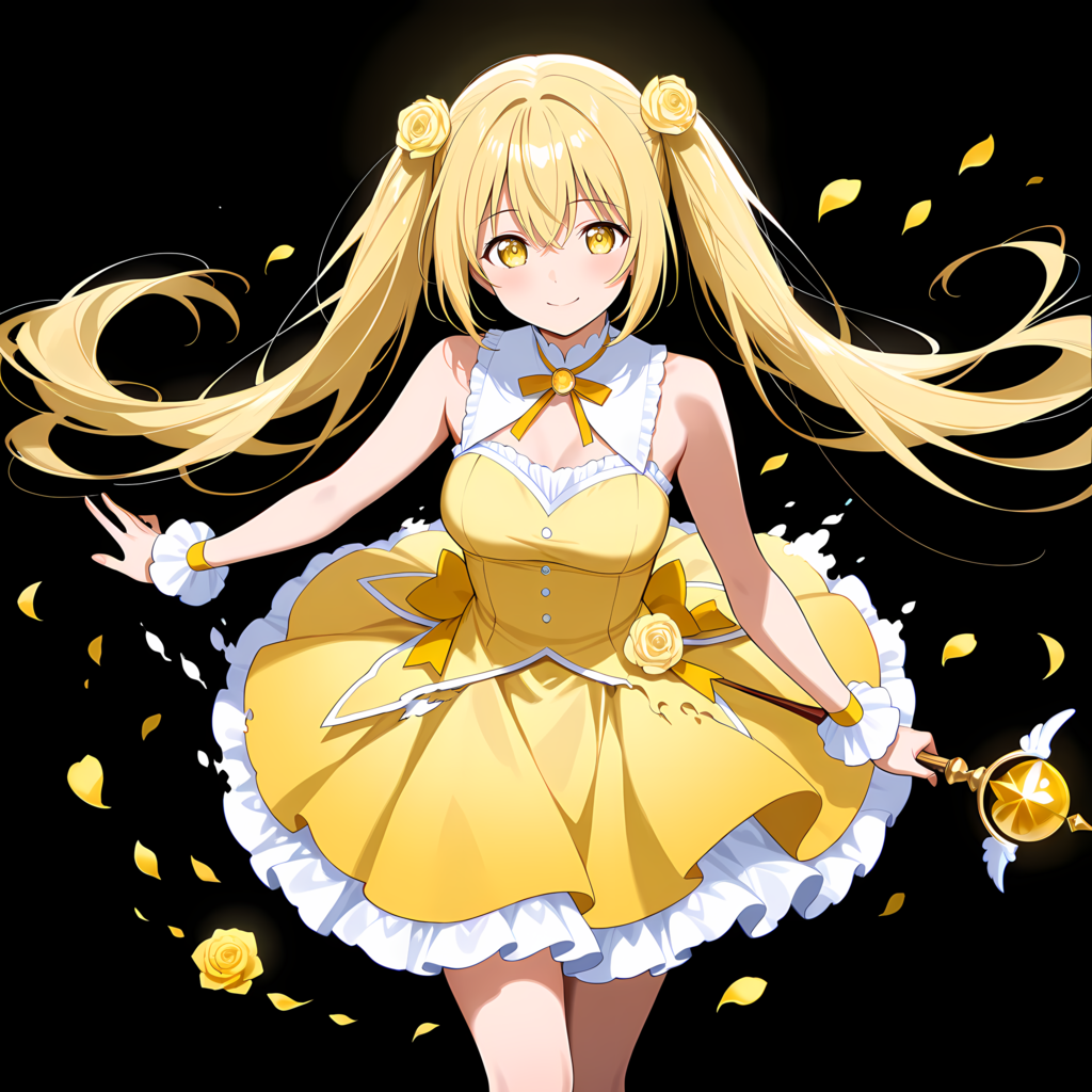 黄色の魔法少女 別イラスト