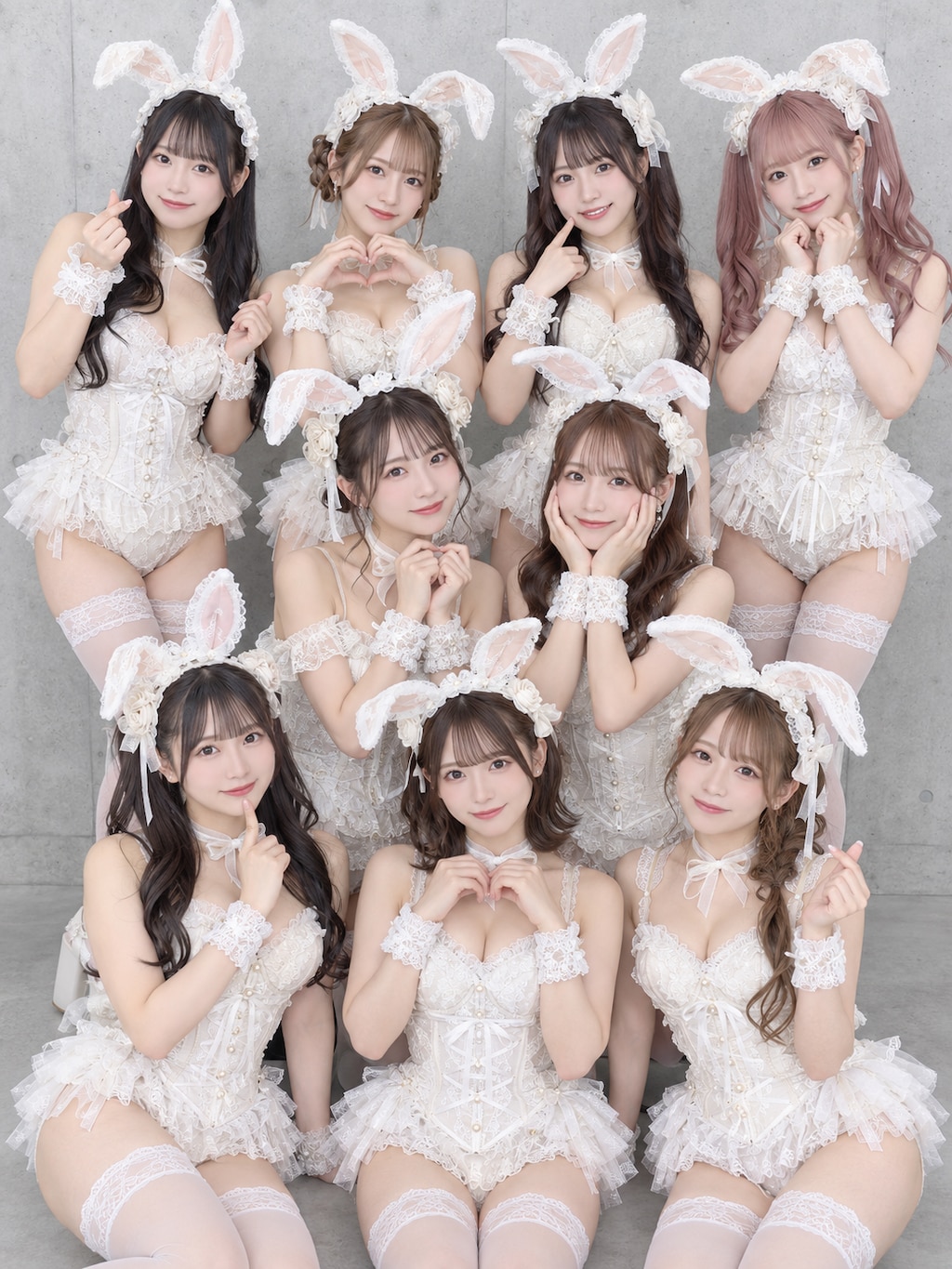 可愛いウサギさんの格好をしたアイドル🌸