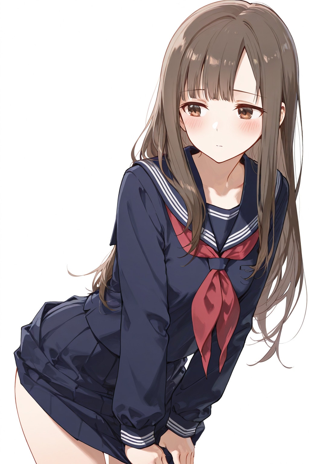 水本ゆ〇り｜セーラー服パンツ下げぶっかけ