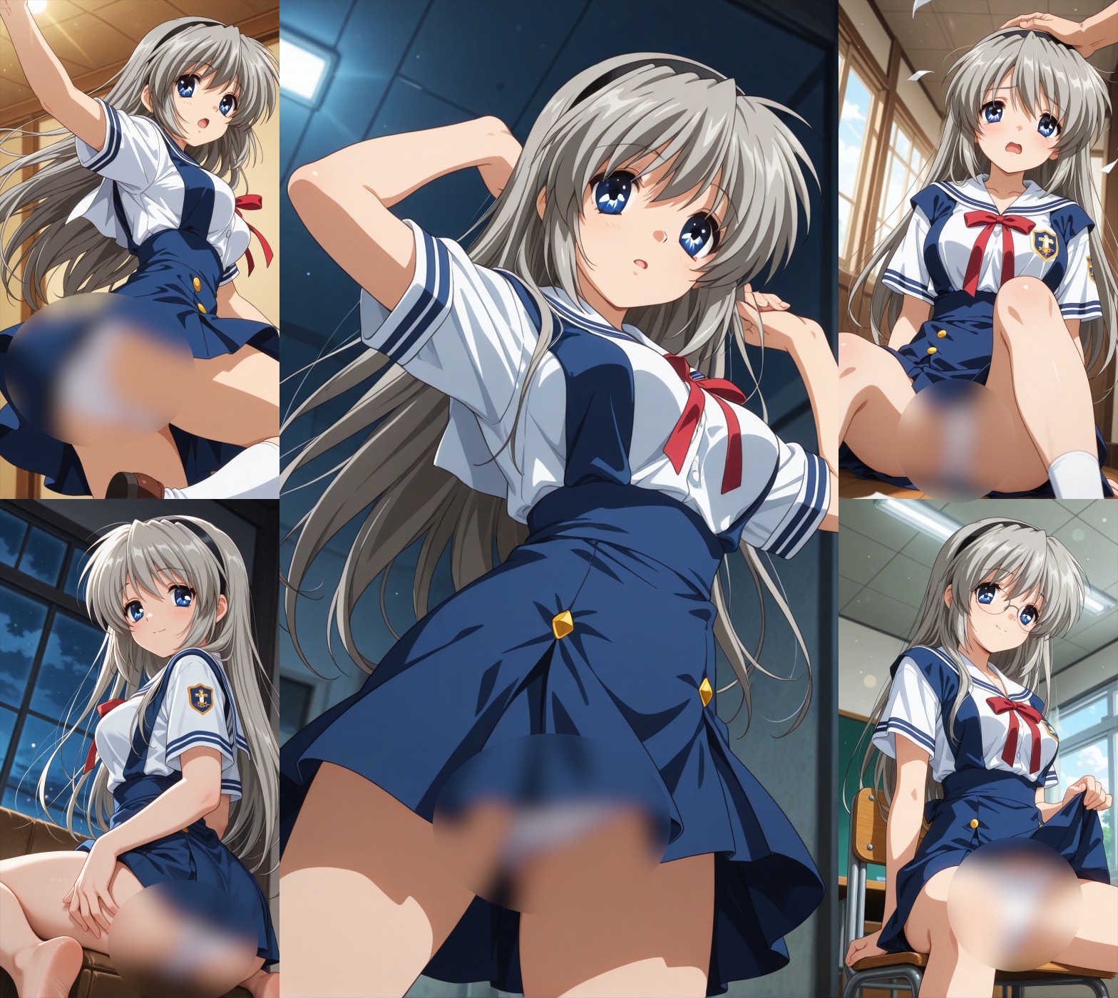 【坂上智代】パンチラ（40枚）【CLANNAD】