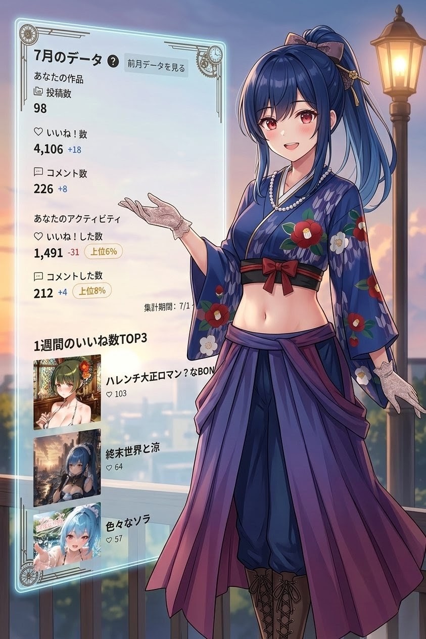 2026年7月の実績です