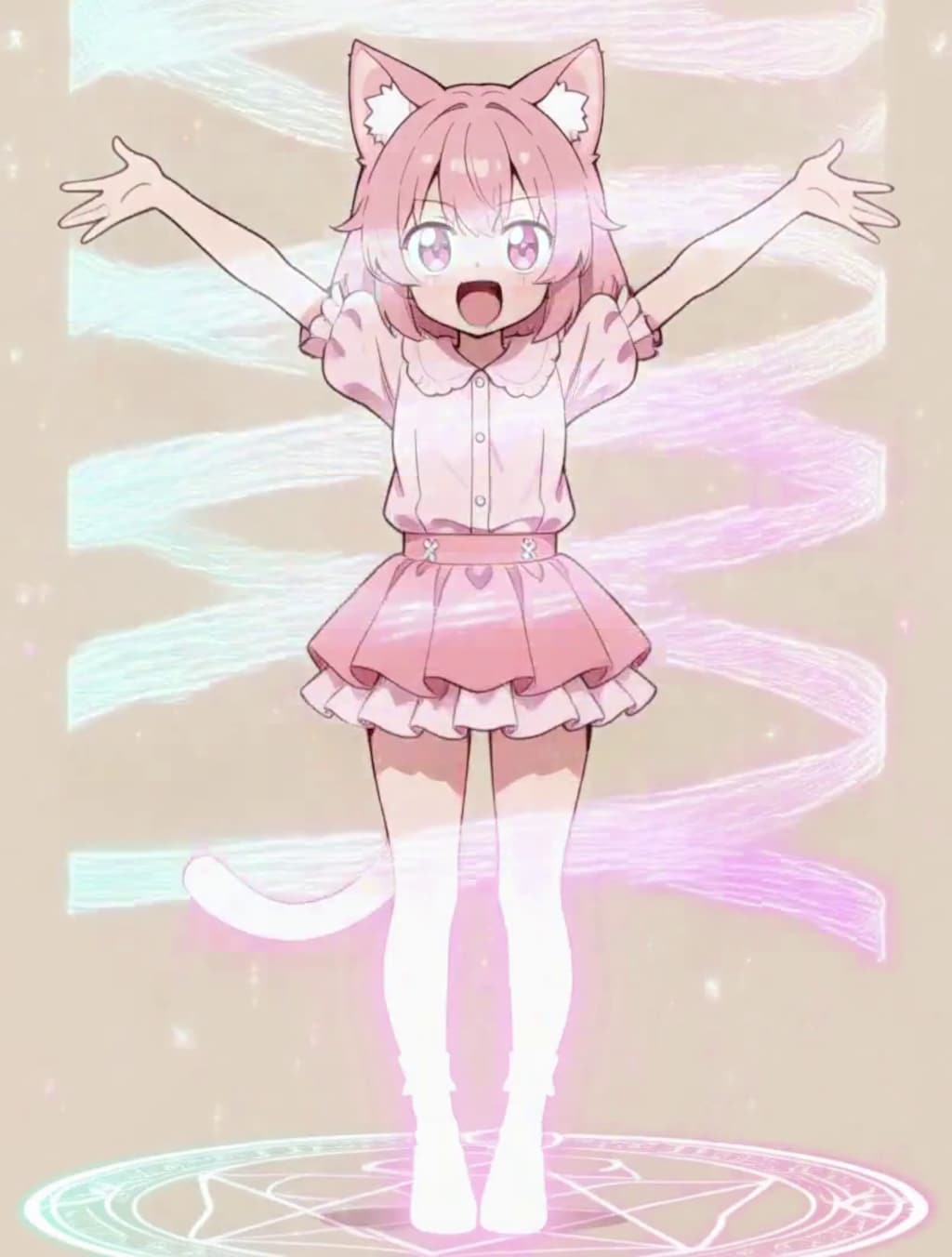 変身！魔法少女 ねこちゃん【パラパライラスト４０】