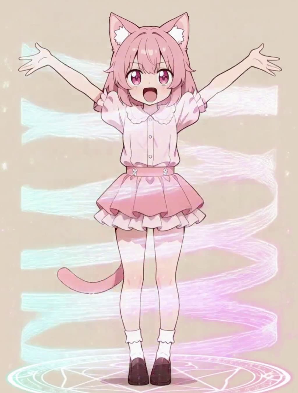 変身！魔法少女 ねこちゃん【パラパライラスト４０】