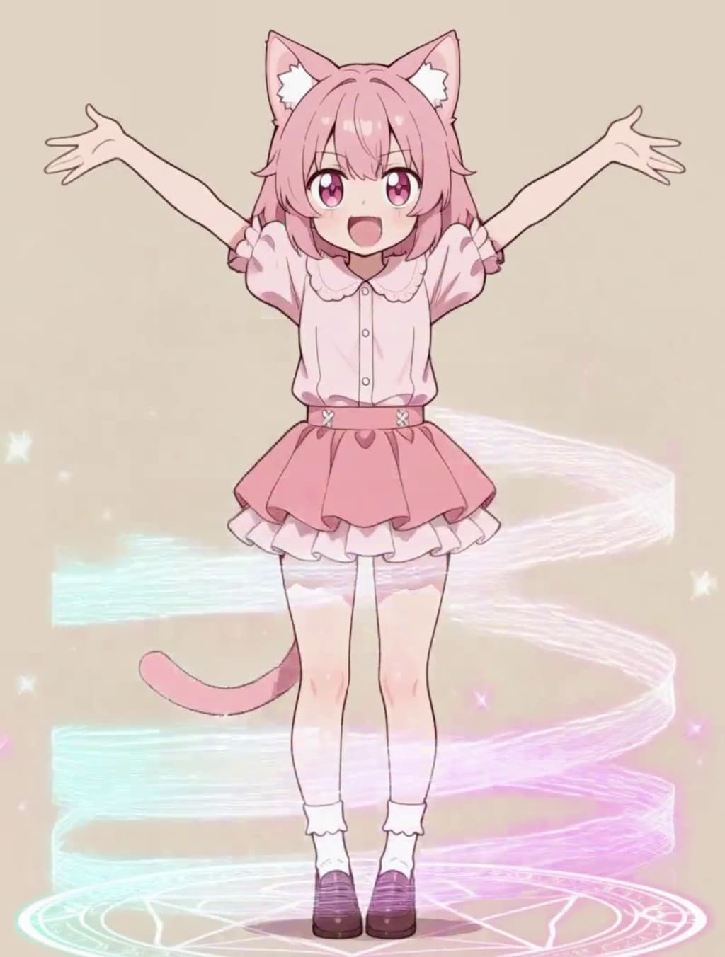 変身！魔法少女 ねこちゃん【パラパライラスト４０】