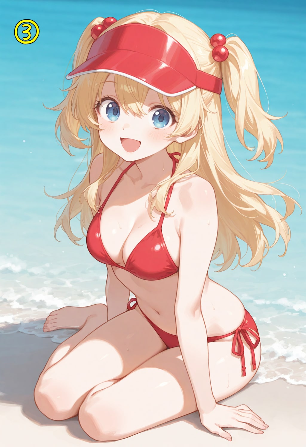 【プロンプト】yokozuwari（横座り）