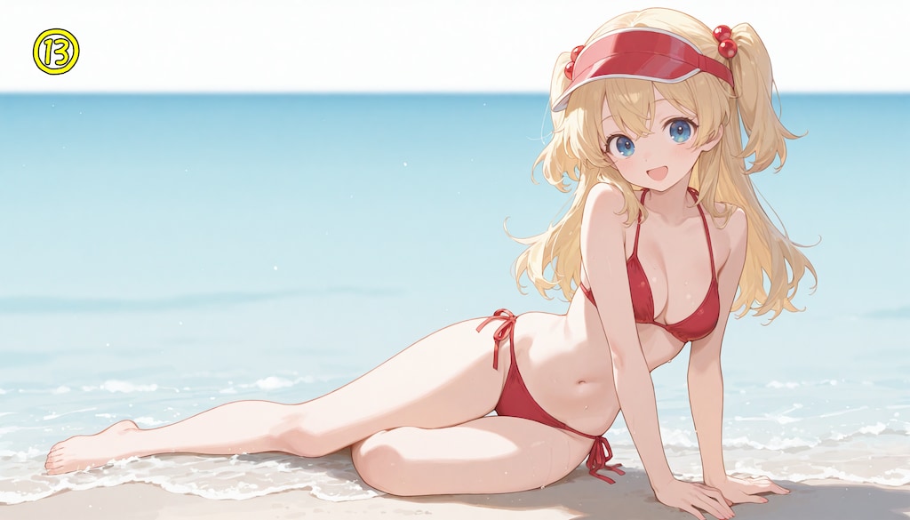 【プロンプト】yokozuwari（横座り）