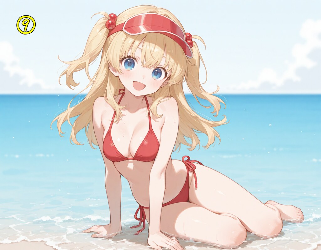 【プロンプト】yokozuwari（横座り）